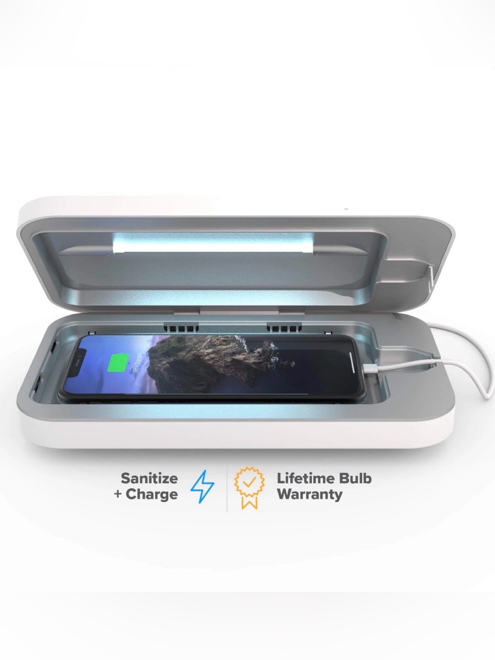 PhoneSoap 3: UV Phone Sanitizer And Charger Like New w/o Box